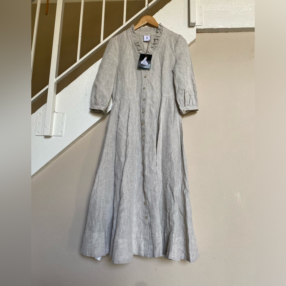 Son de Flor Gray Maxi Dress